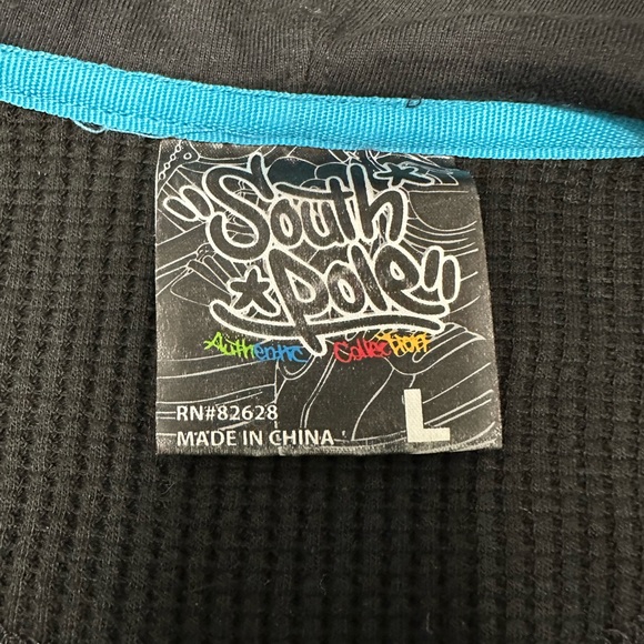 🖤south pole men’s zipper sweater with hoodie and pocket great condition. - Picture 6 of 6